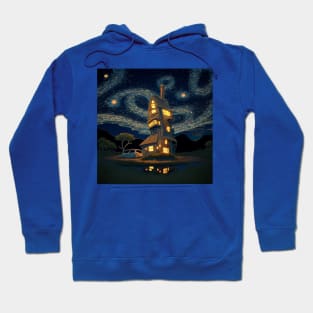 Starry Night Over The Burrow Hoodie